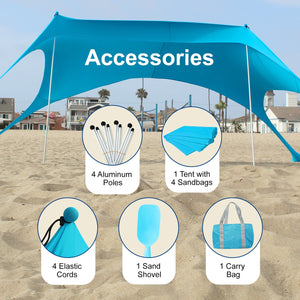 Pop Up Beach Tent - Large, 20ft Diameter | Gorilla Gadgets