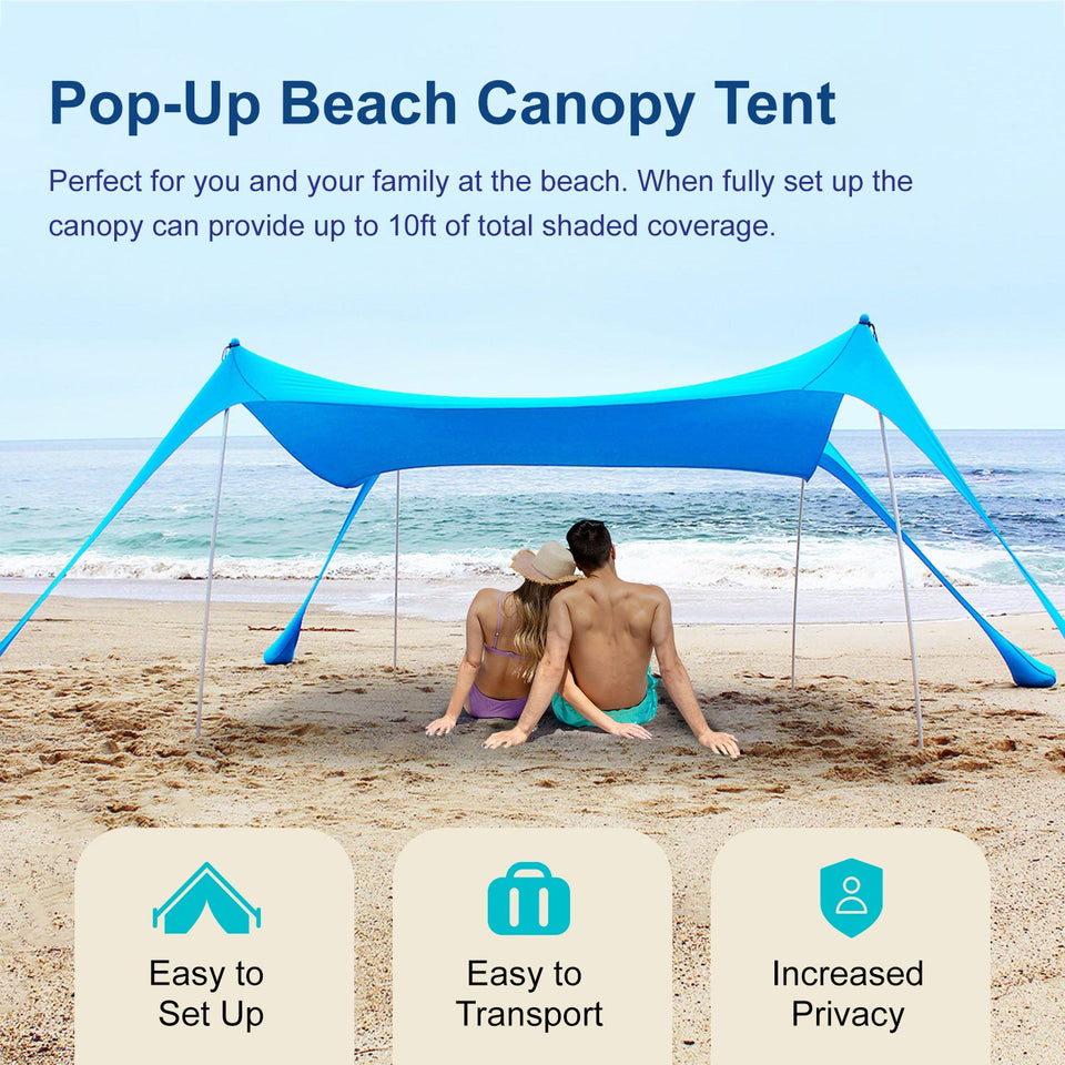 Pop Up Beach Tent - Large, 20ft Diameter | Gorilla Gadgets